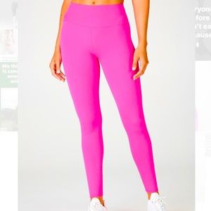 Pink high waisted leggings
